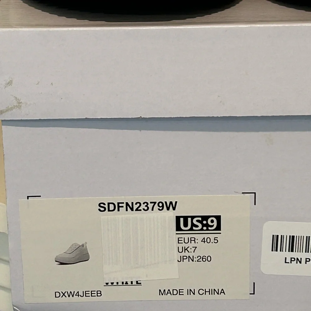 Dream Pairs Women's White Lace Up Platform Sneakers Shoes Size 9 - Picture 7 of 10
